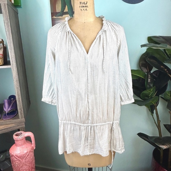 Vintage 🌸 Converse Y2k Striped Beachy Summer Top - Picture 3 of 7